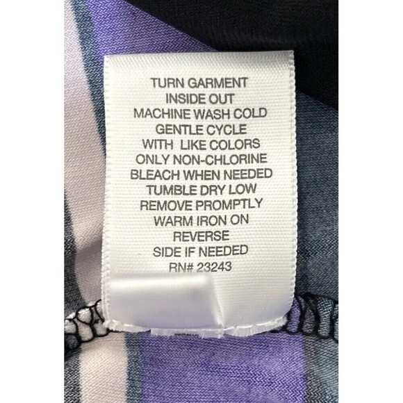 New York & Company Purple Geo Print Knee Length Dress Size Large (12/14) - Picture 5 of 12